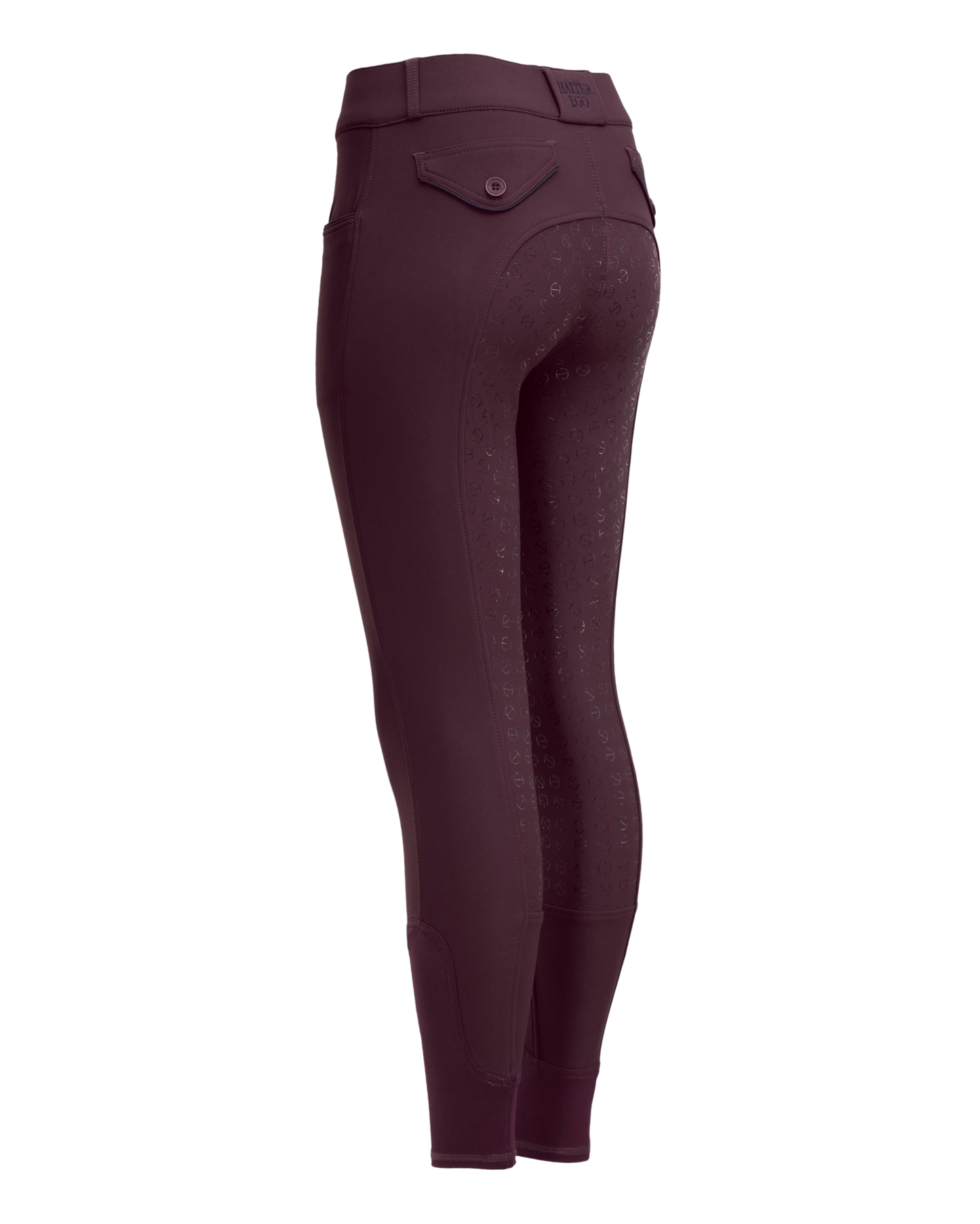 Evolution Full Seat Breeches - Merlot - MID WAIST