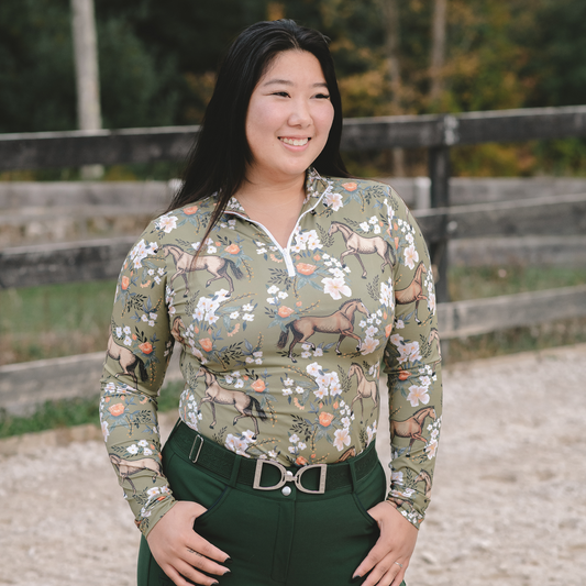 Evolution Full Seat Breeches - Mountain Green