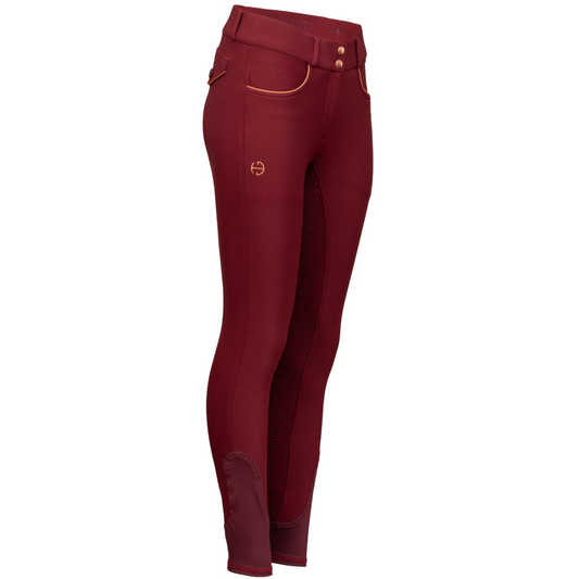 Evolution Full Seat Breeches - Barn Red - MID WAIST