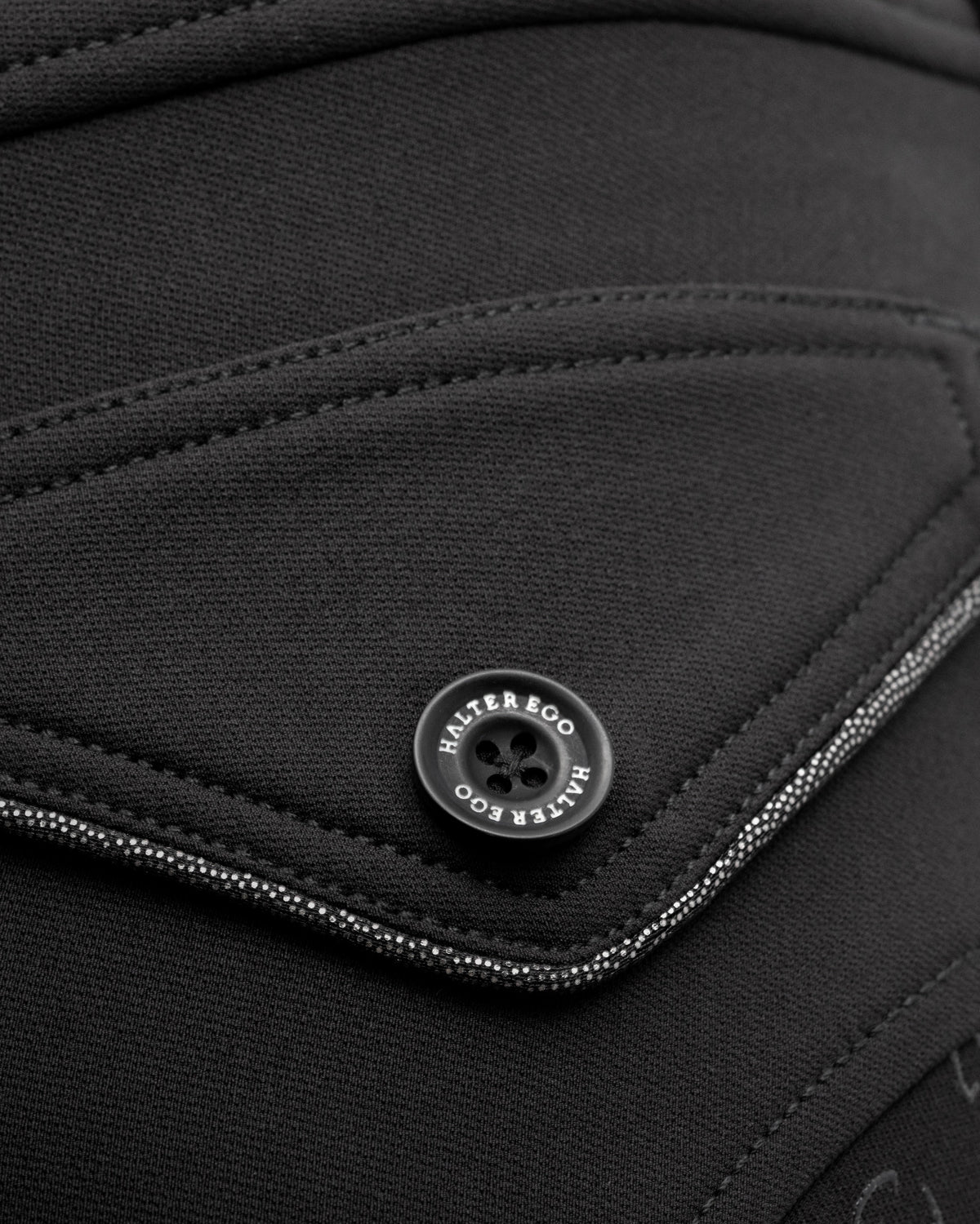 Evolution Mystique High Waist Full Seat Breeches - Smoky Black with Gunmetal