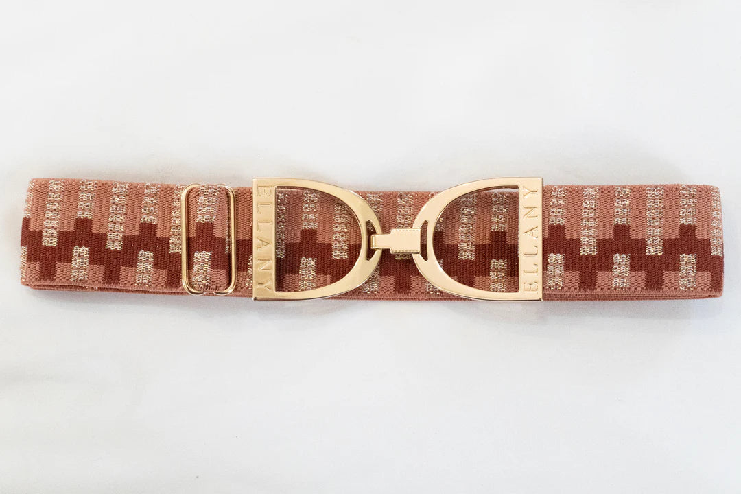 Huston x Ellany® ROSE LYNDON - 1 5" Gold Stirrup Elastic Belt