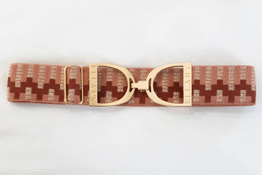 Huston x Ellany® ROSE LYNDON - 1 5" Gold Stirrup Elastic Belt