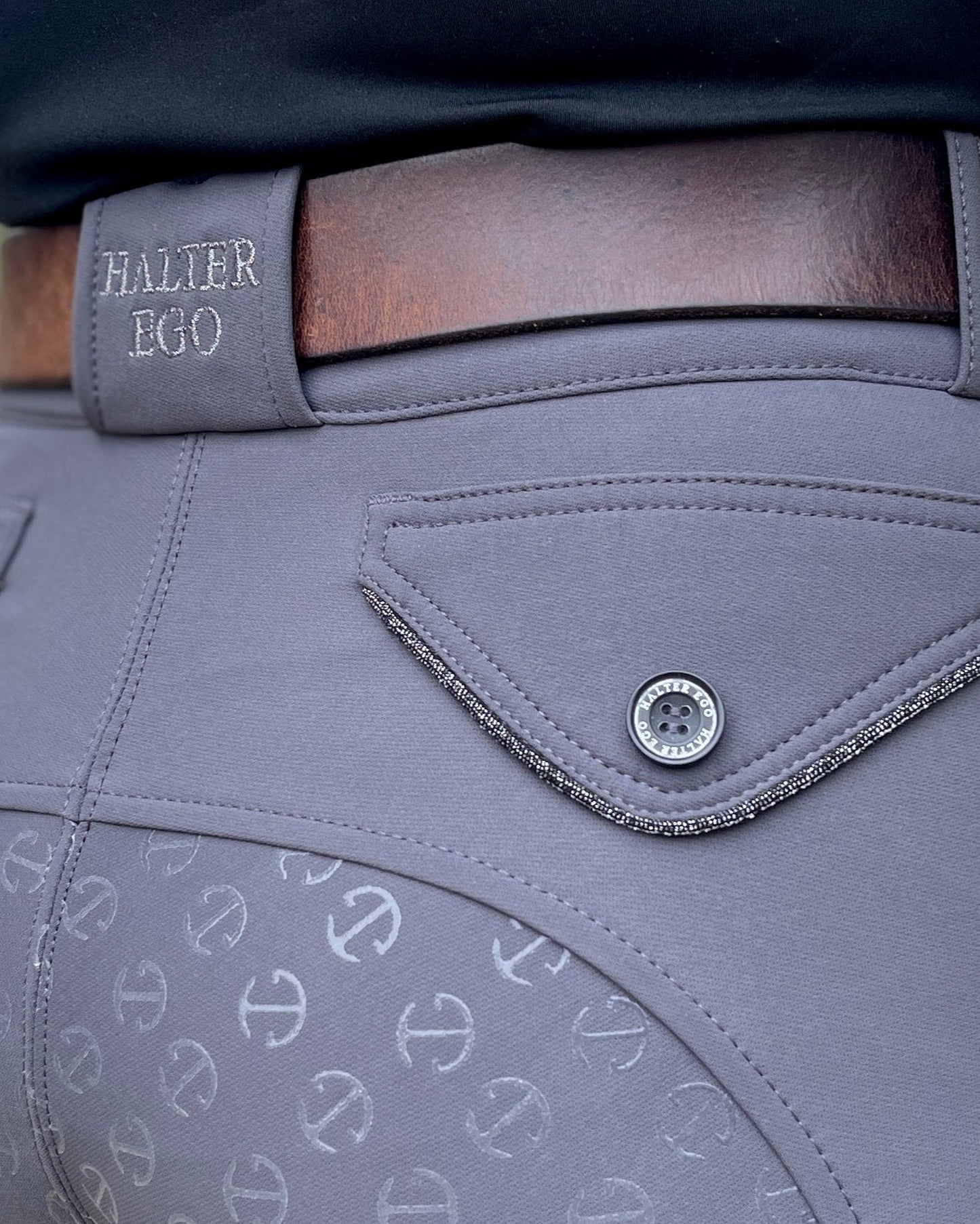 Evolution Full Seat Breeches - Jet Set Gray & Anthracite