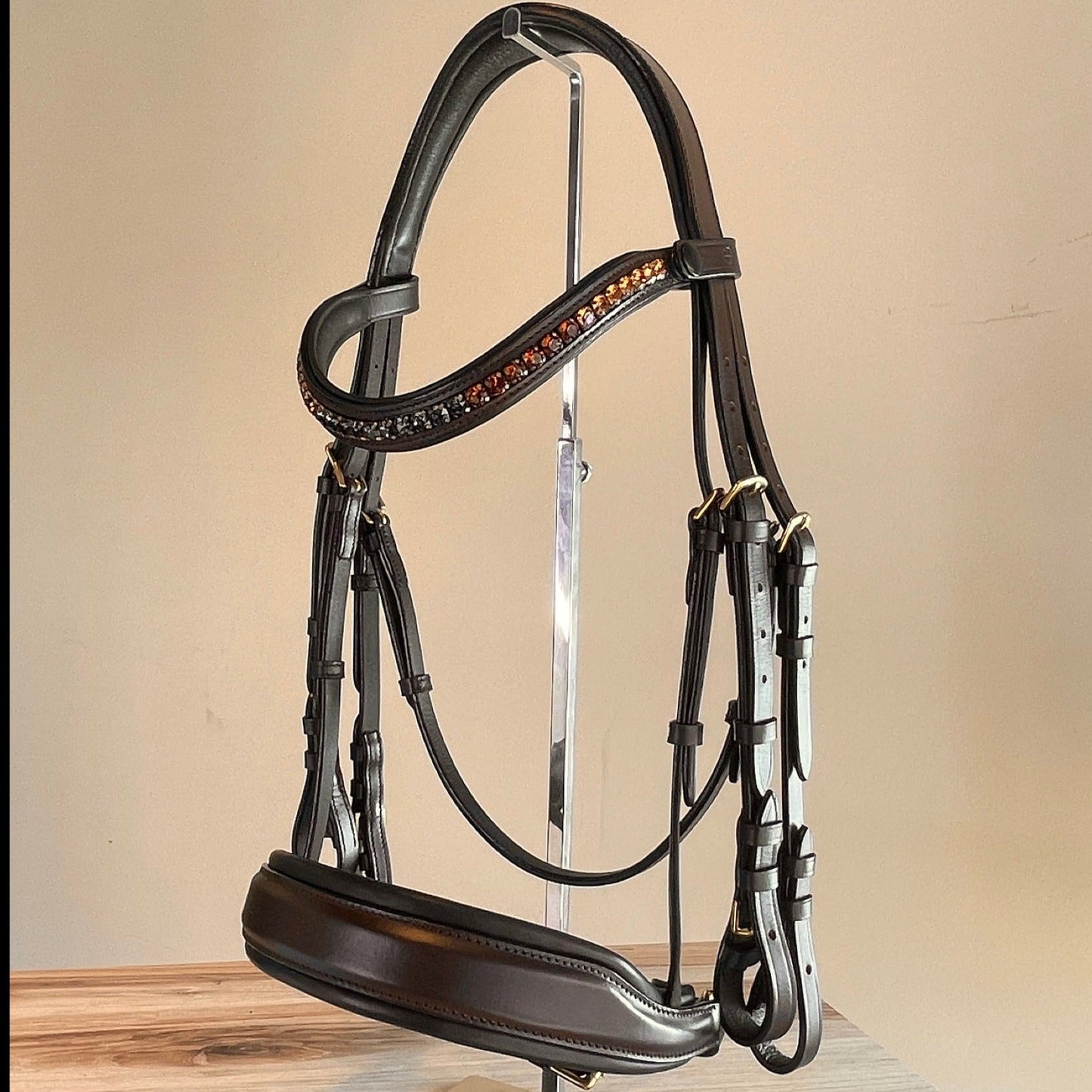 The Sarah - Maple Brown Leather Double