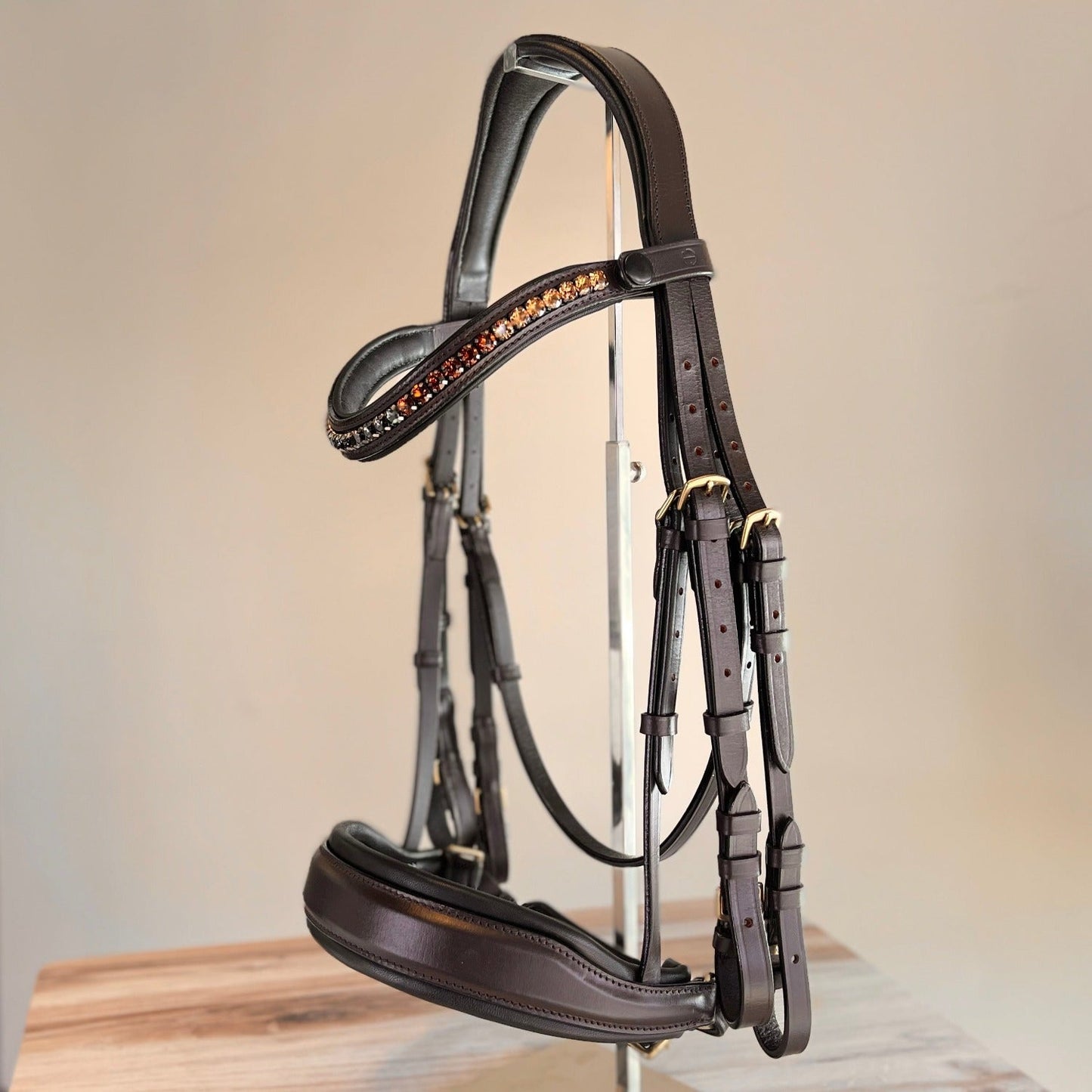 The Sarah - Maple Brown Leather Double