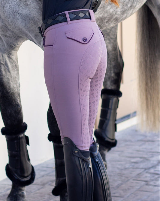 Evolution Full Seat Breeches - French Lilac - MID WAIST