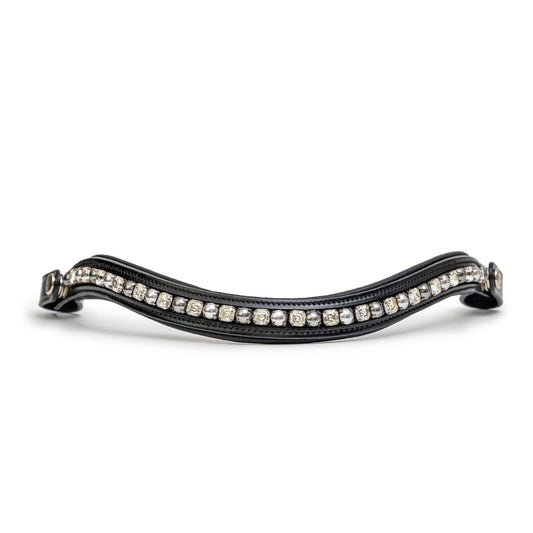The BRIXTON Non-Patent Black Leather Double Bridle