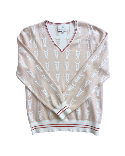 The Deinhardt Varsity Sweater - Cremello