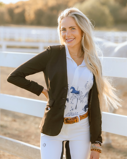D. D. Long Sleeve Capriole Competition Shirt - ELOISE