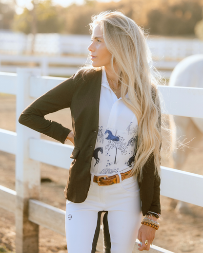 D. D. Long Sleeve Capriole Competition Shirt - ELOISE