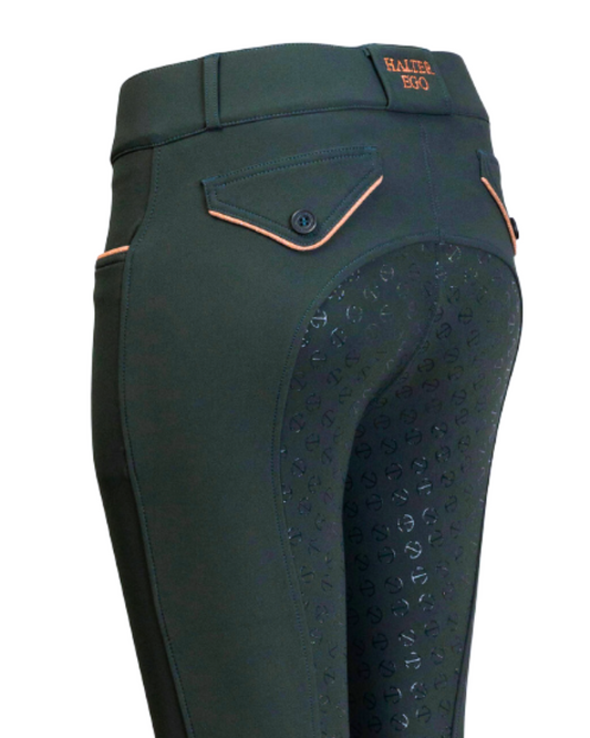Evolution Full Seat Breeches - Spruce & Rose Gold