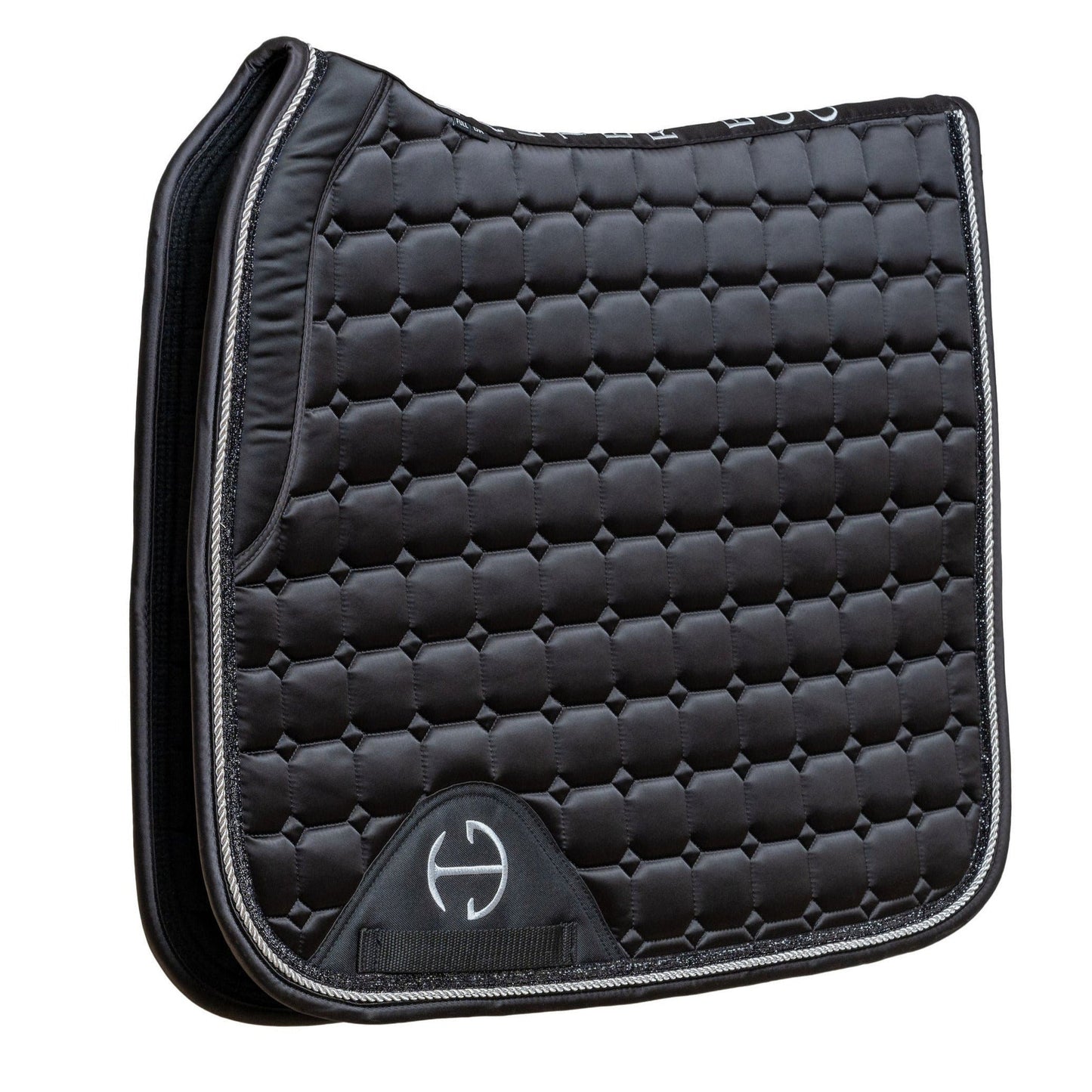 Satin Classic Dressage Saddle Pad - Ebony