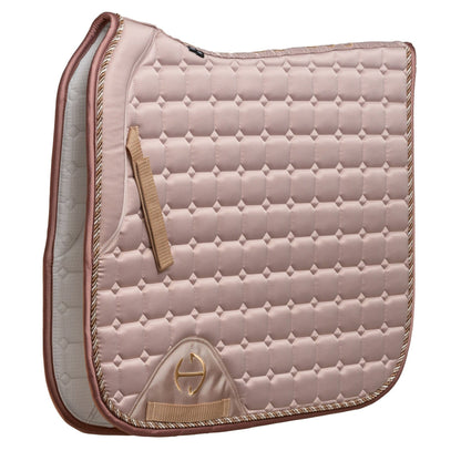 Satin Classic Dressage Saddle Pad - Champagne Taupe