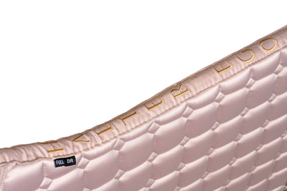 Satin Classic Dressage Saddle Pad - Champagne Taupe