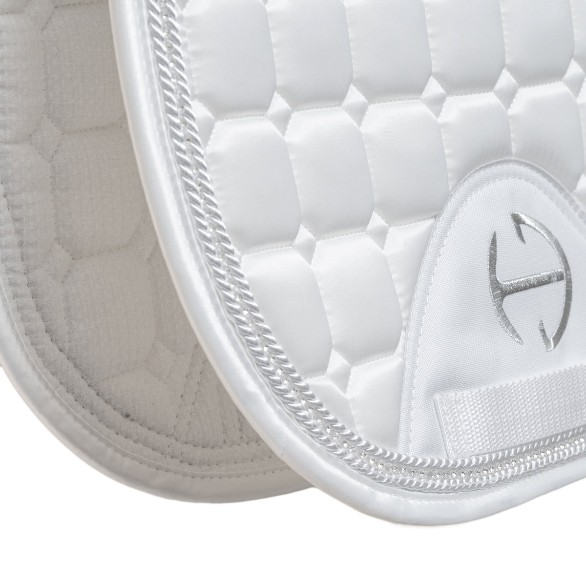 Satin Classic Jump Saddle Pad - White