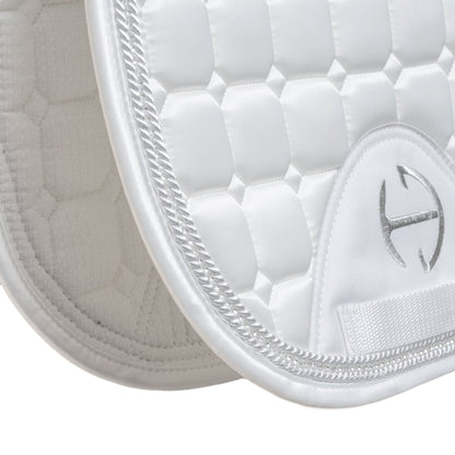 Satin Classic Jump Saddle Pad - White