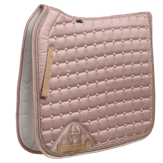 Satin Classic Dressage Saddle Pad - Champagne Cristal