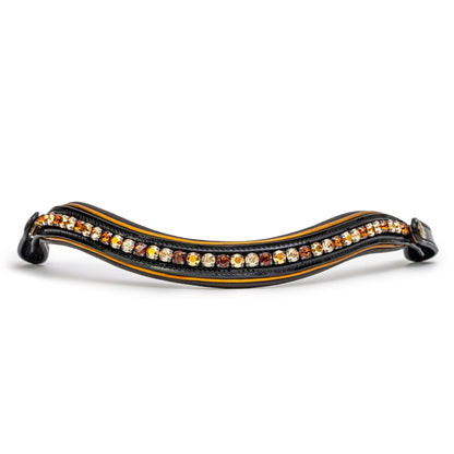 The CHEVALIER Black Patent Leather Snaffle Bridle