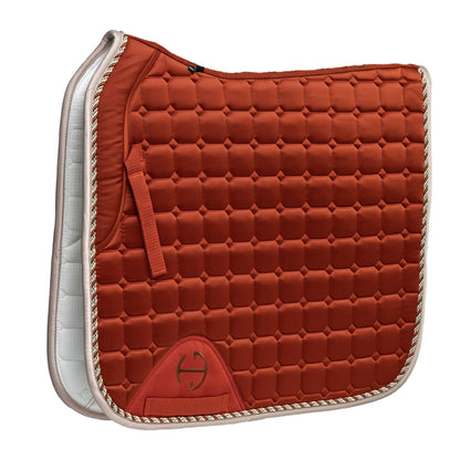 Satin Classic Dressage Saddle Pad - Rust