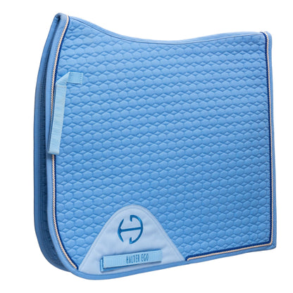 European Cotton Dressage Saddle Pad - Sky Blue