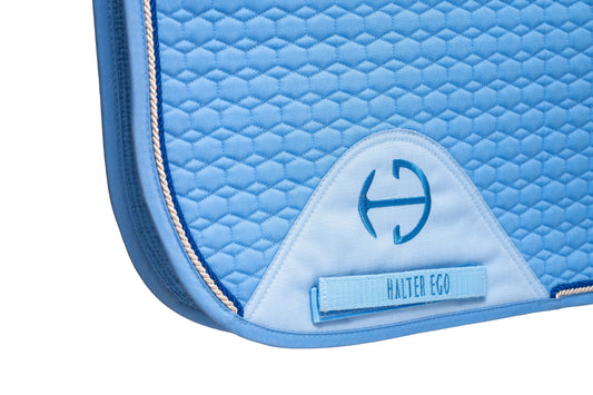 European Cotton Dressage Saddle Pad - Sky Blue