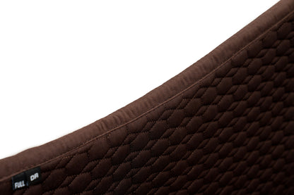 European Cotton Dressage Saddle Pad - Chocolate