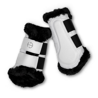 Halter Ego® Brushing Boots - White / Black