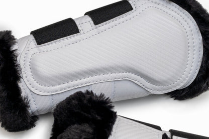 Halter Ego® Brushing Boots - White / Black