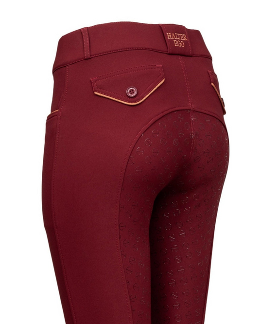 Evolution Full Seat Breeches - Barn Red - MID WAIST
