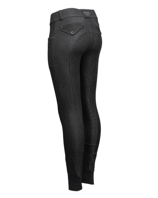 Evolution Heritage Denim Full Seat Breeches - Black