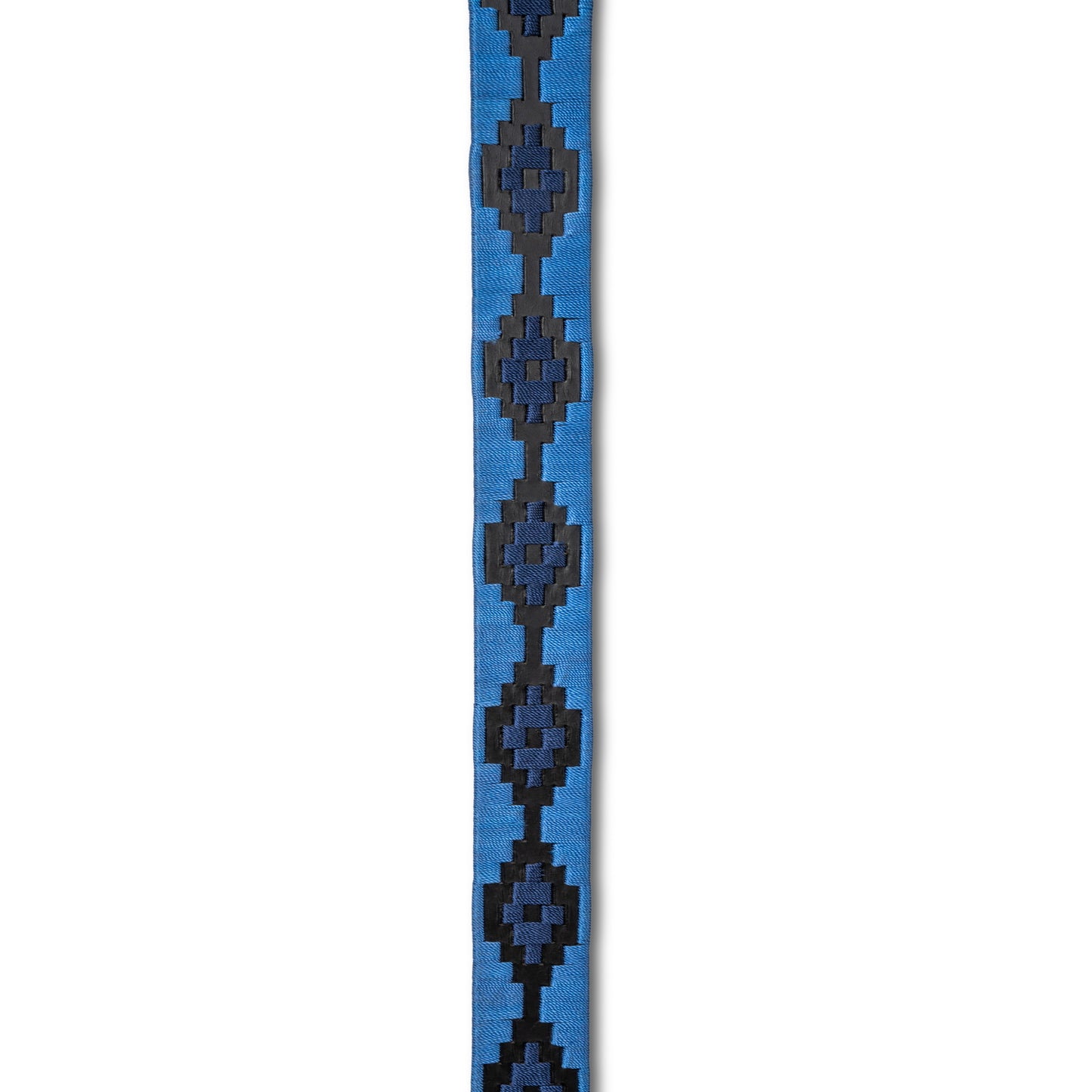 Azul Nocturno - Midnight  & Sky Blue Black Leather Polo Belt