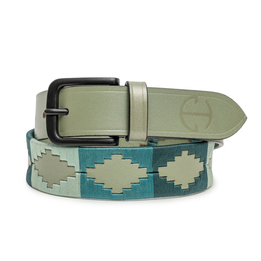 The Sea Glass Leather Polo Belt