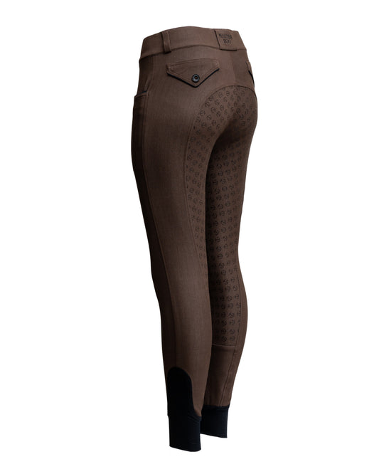 Evolution Heritage Denim Full Seat Breeches - Brown