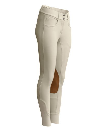 Evolution Hampton Clarino Knee Patch Breeches - Hunter Tan