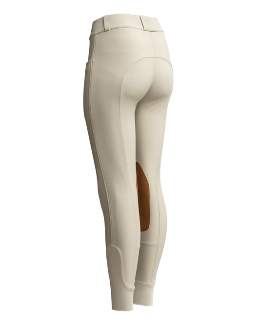 Evolution Hampton Clarino Knee Patch Breeches - Hunter Tan