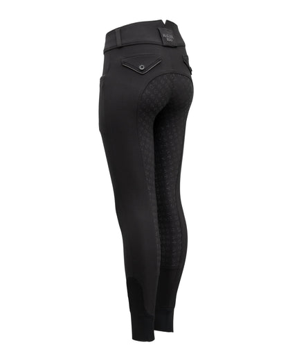 Evolution Mystique High Waist Full Seat Breeches - Smoky Black with Gunmetal
