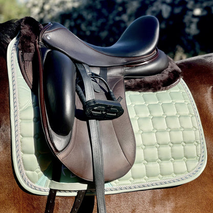 Satin Classic Dressage Saddle Pad - Mint Sorbet