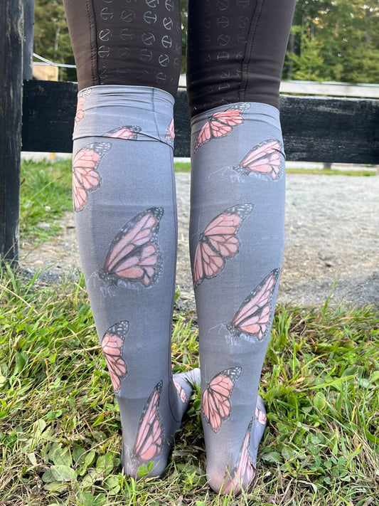 D.D. Prints with a Purpose MONARCH Riding Socks