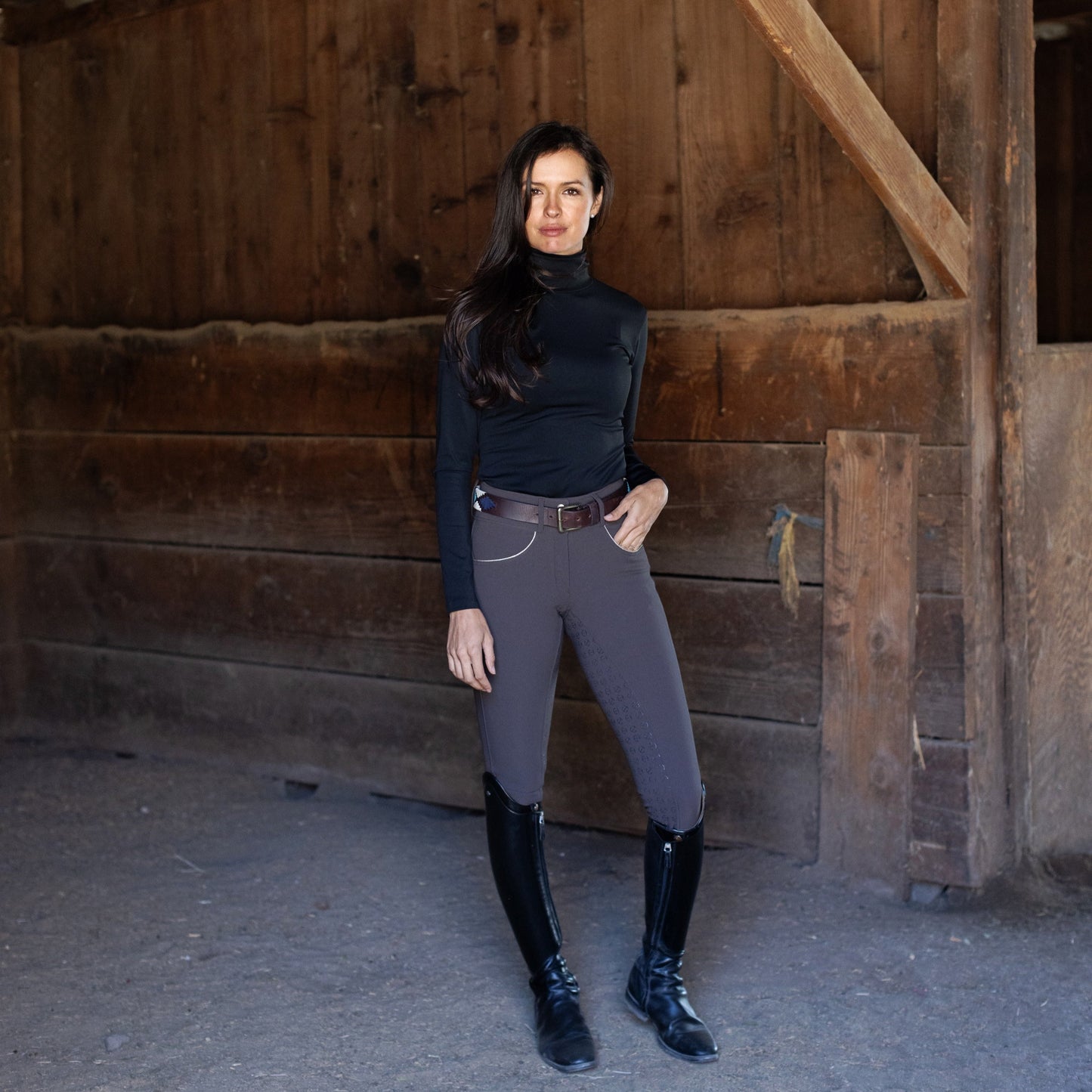 Evolution Full Seat Breeches - Demitasse - HIGH WAIST