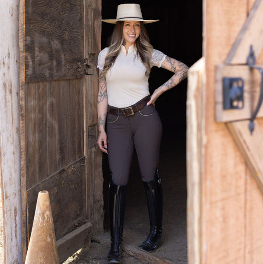 Evolution Full Seat Breeches - Demitasse - MID WAIST