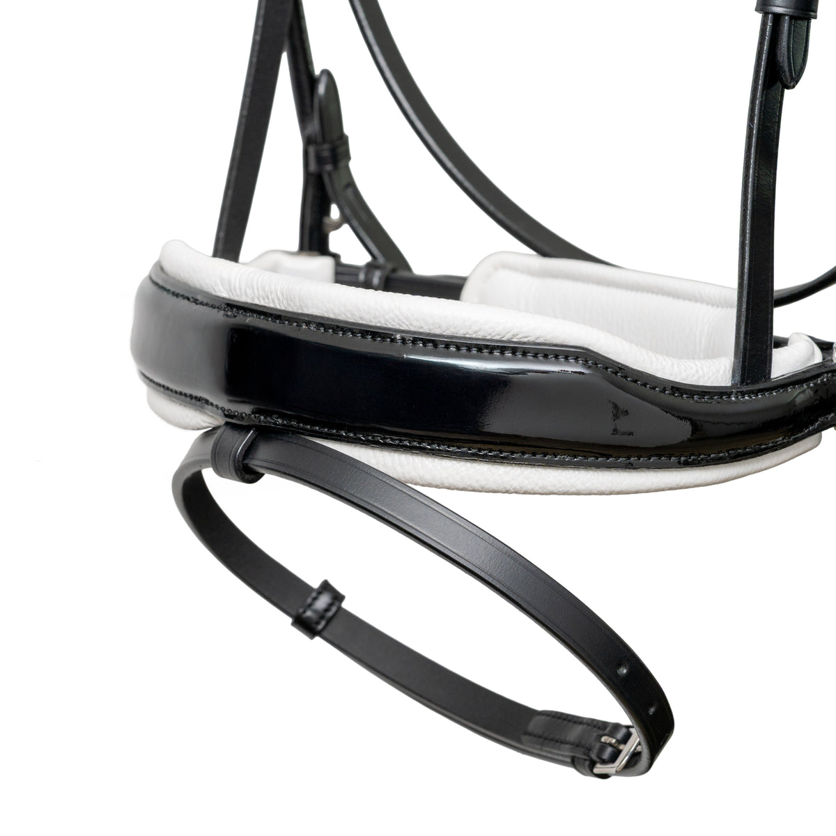 The MONT BLANC Black Patent Leather Snaffle