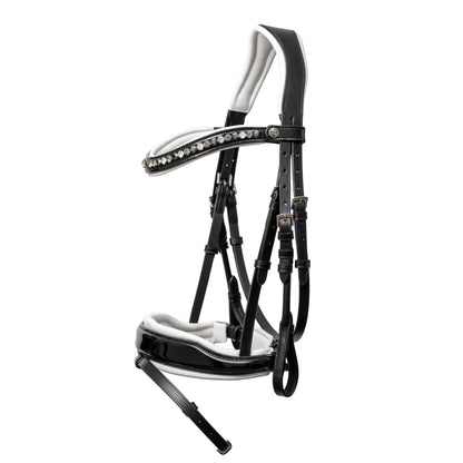 The MONT BLANC Black Patent Leather Snaffle