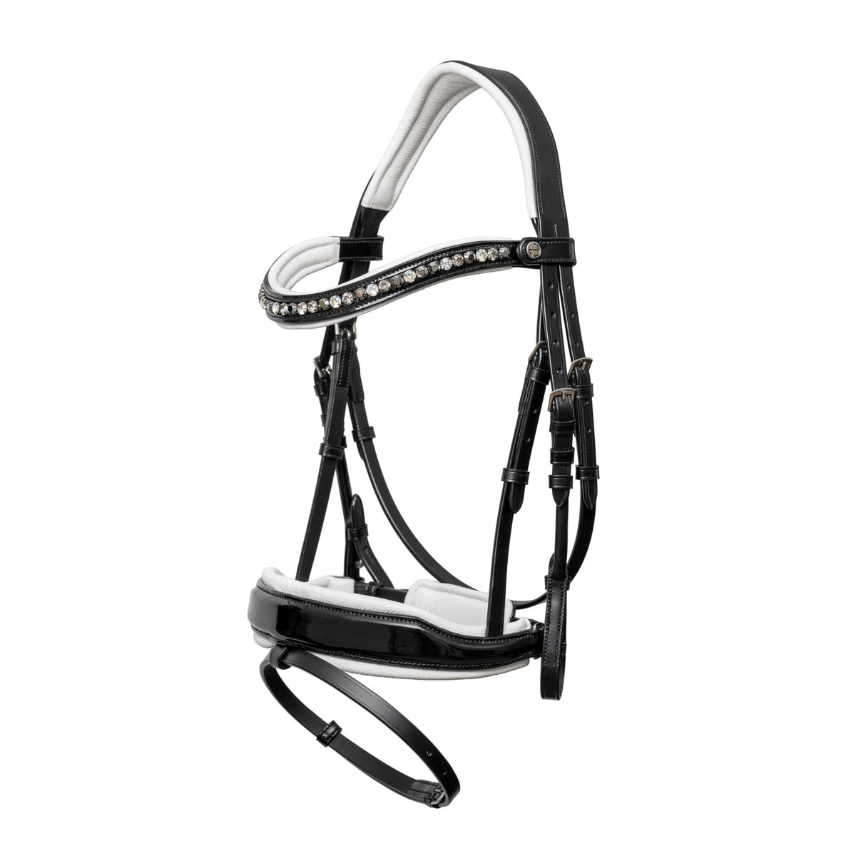 The MONT BLANC Black Patent Leather Snaffle