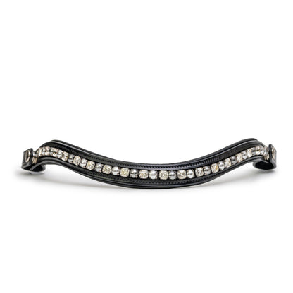The BRIXTON Non-Patent Black Leather Double Bridle