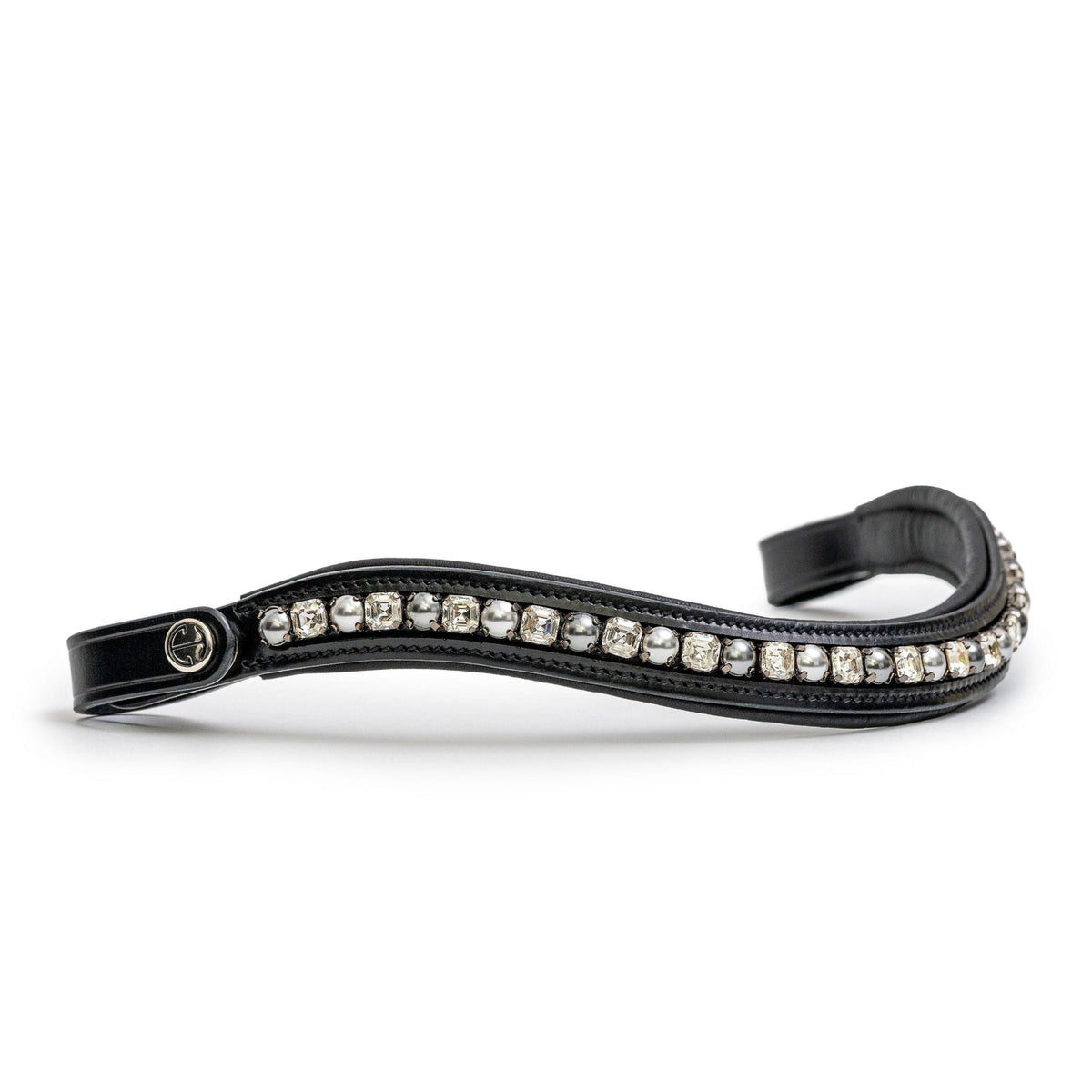 The BRIXTON Non-Patent Black Leather Double Bridle