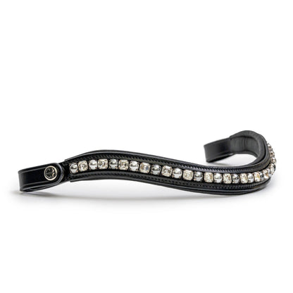 The BRIXTON Non-Patent Black Leather Double Bridle
