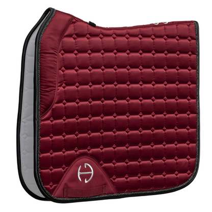 Satin Classic Dressage Saddle Pad - Crimson Rose