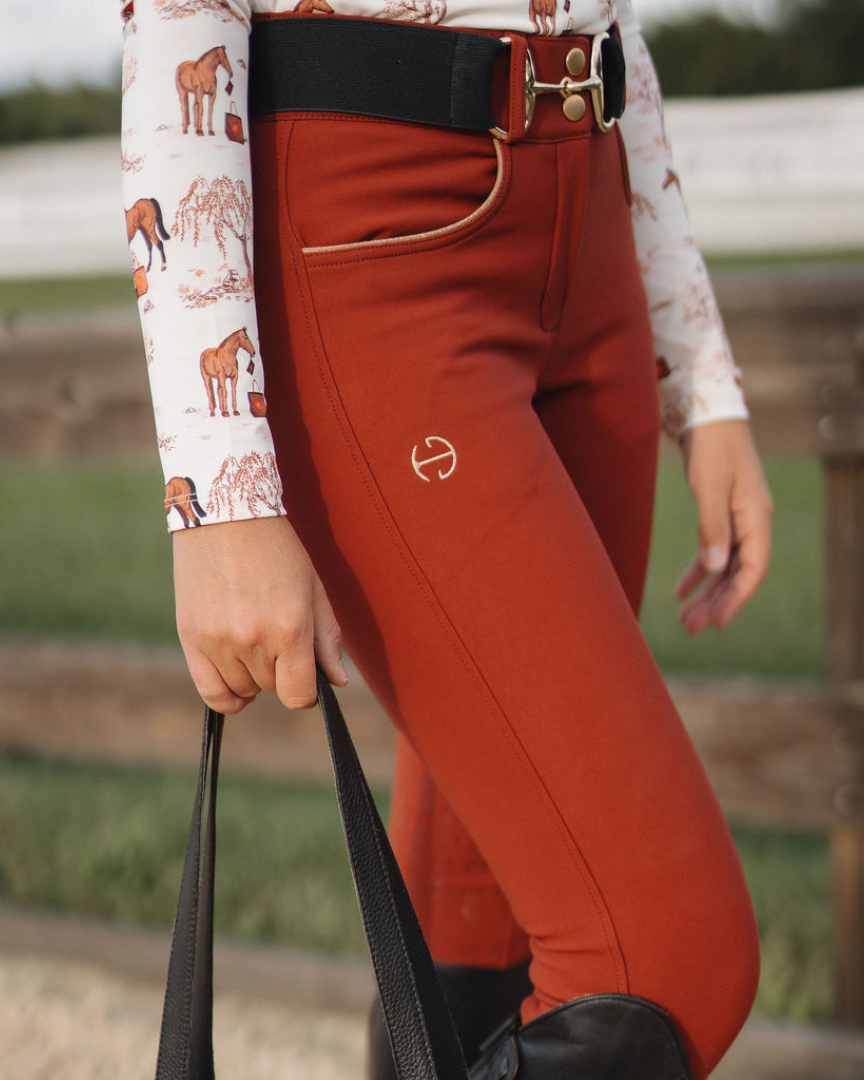 Evolution Full Seat Breeches - Rust