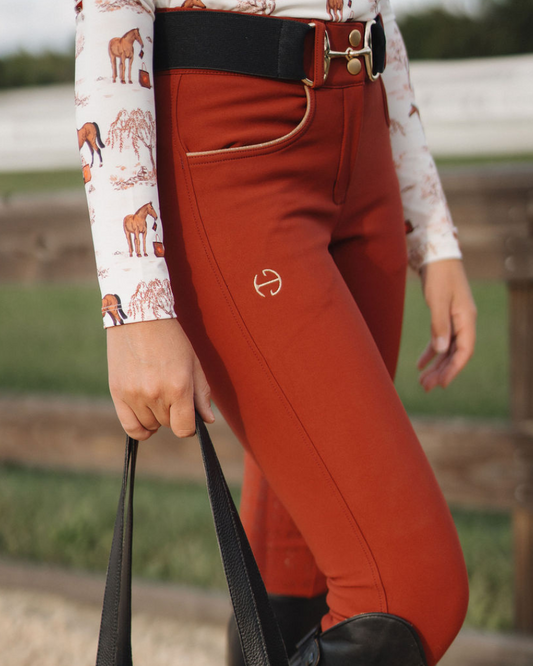 Evolution Full Seat Breeches - Rust