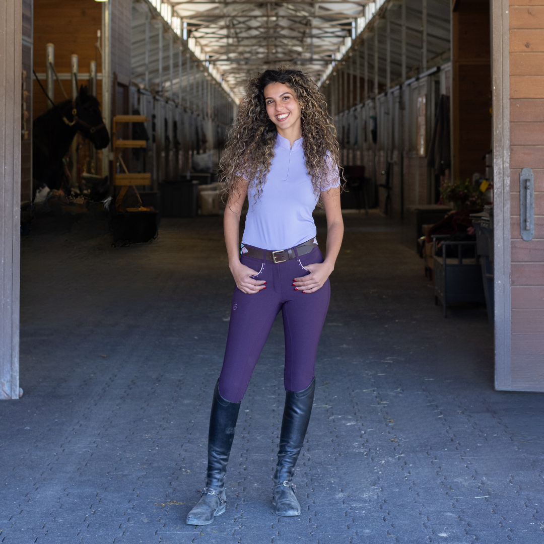 Evolution Knee Patch Breeches - Dark Plum